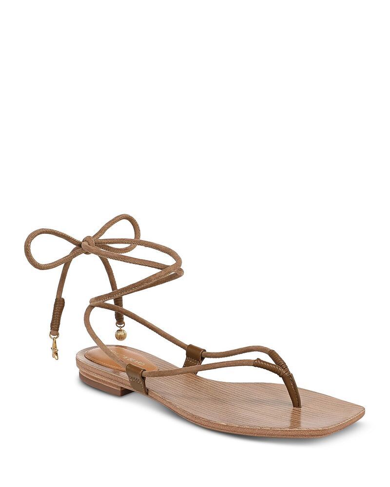 ヴェロニカ ベアード レディース シューズ サンダル アンクル Veronica Beard Womens Rosettankle Tie Sandals Chestnut