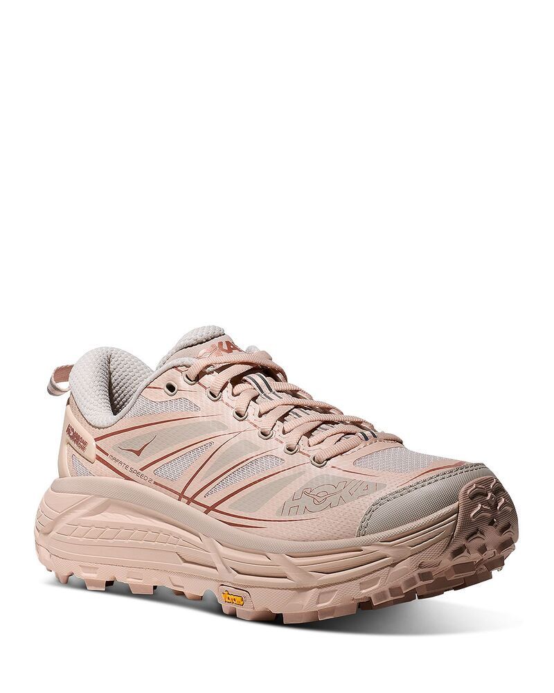 ホカオネオネ レディース シューズ スニーカー HOKA Womens Mafate Speed 2 Low Top Sneakers Beech WoodStucco