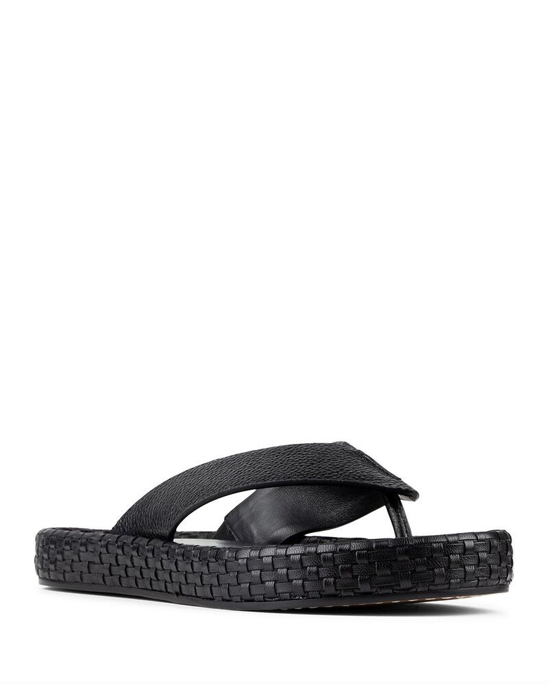 ドナルドプリネール レディース シューズ サンダル プラットフォーム Donald Pliner Womens Dasara Thong Platform Sandals Black ブラック