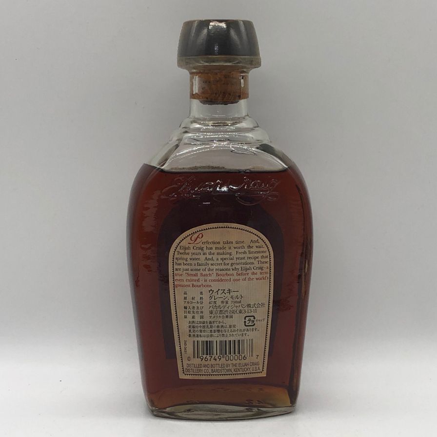 エライジャ クレイグ 12年 蒸留所ラベル 47％ 750ml【A1】 - メルカリ
