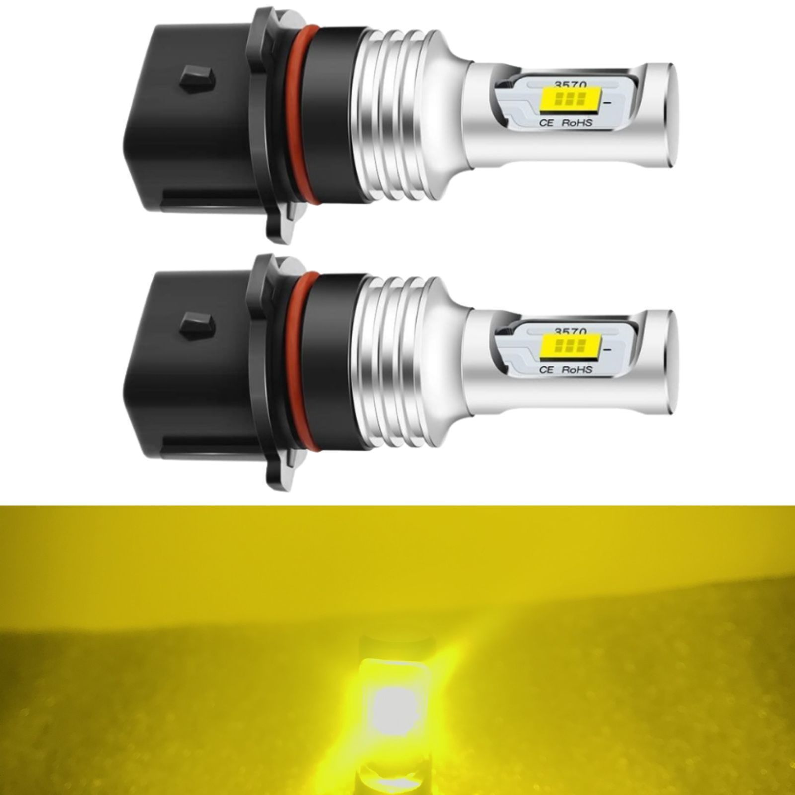 ハイエース 200系 PSX26W LED フォグランプ イエロー 2個 4型 5型 6型 