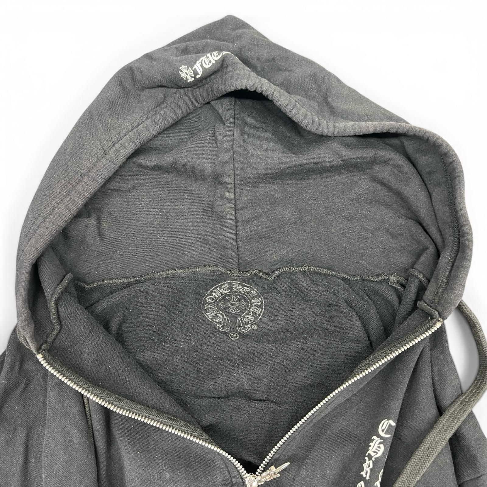 CHROME HEARTS クロムハーツ SWTSHRT HD ZIP アームロゴプリント 