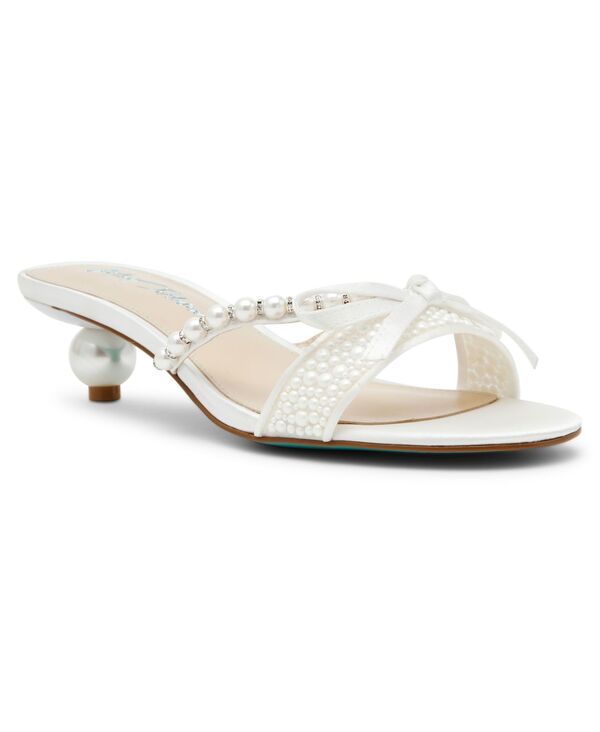 ベッツィジョンソン レディース シューズ スリッポン・ローファー サンダル Betsey Johnson Womens Mandy SlipOn Evening Sandals Pearl パール