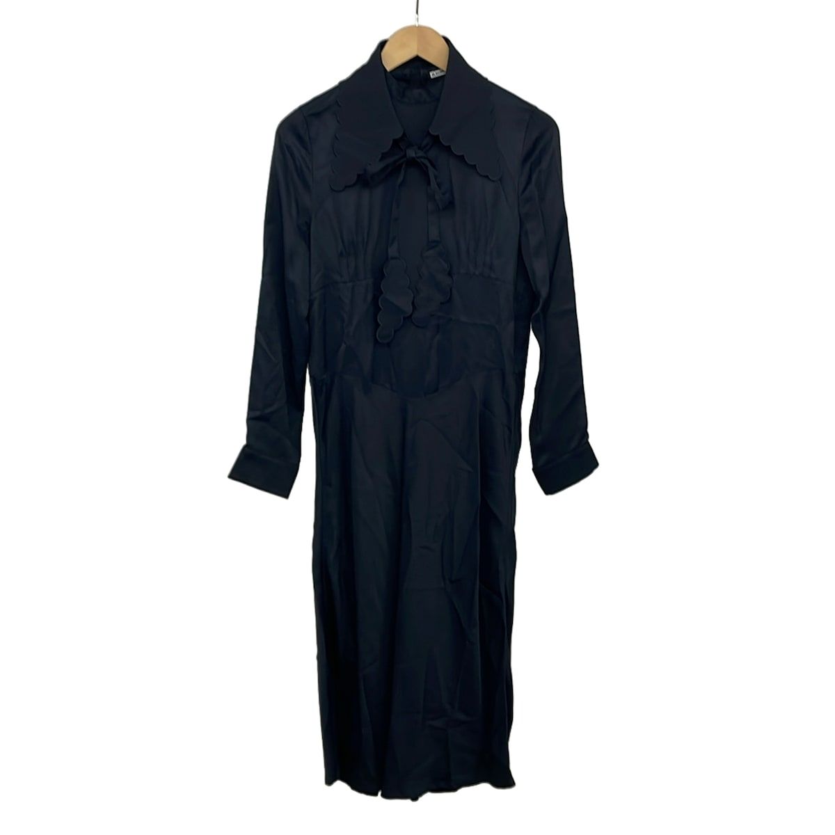 JILSANDER(ジルサンダー) ワンピース サイズ32 XS レディース - JSWT505380 ダークネイビー 長袖/マキシ丈