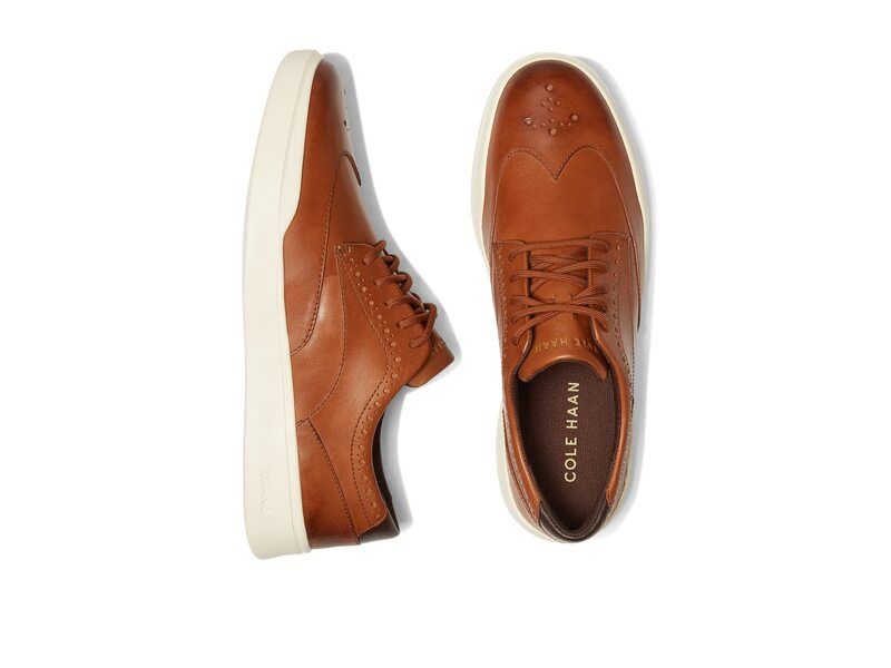 コールハーン メンズ シューズ スニーカー Cole Haan Grand Crosscourt Wing Tip Sneaker British TanIvory アイボリー