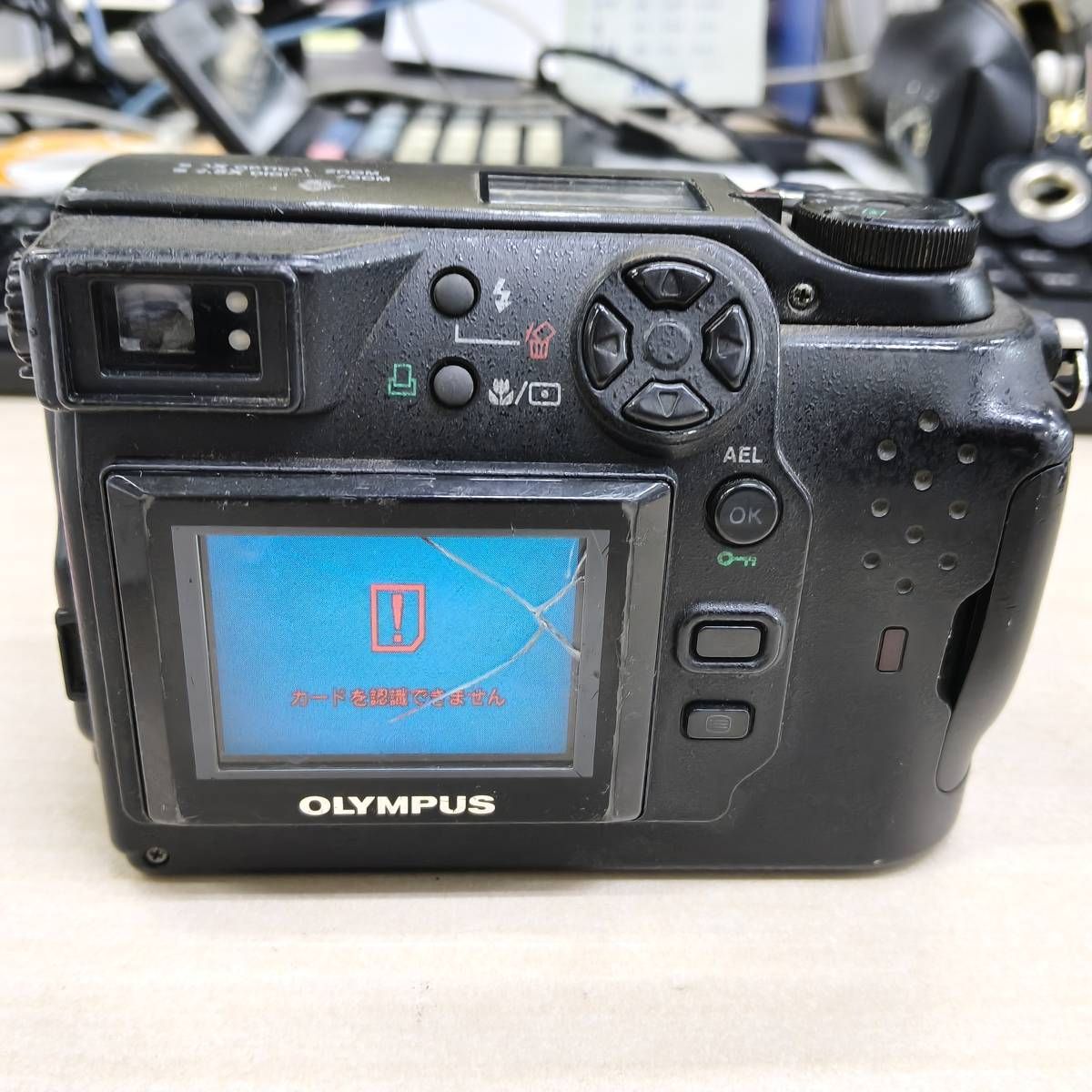 通電確認済/カバー割れあり】OLYMPUS C-3040ZOOM ジャンク 部品取り