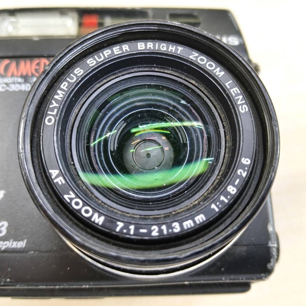 通電確認済/カバー割れあり】OLYMPUS C-3040ZOOM ジャンク 部品取り