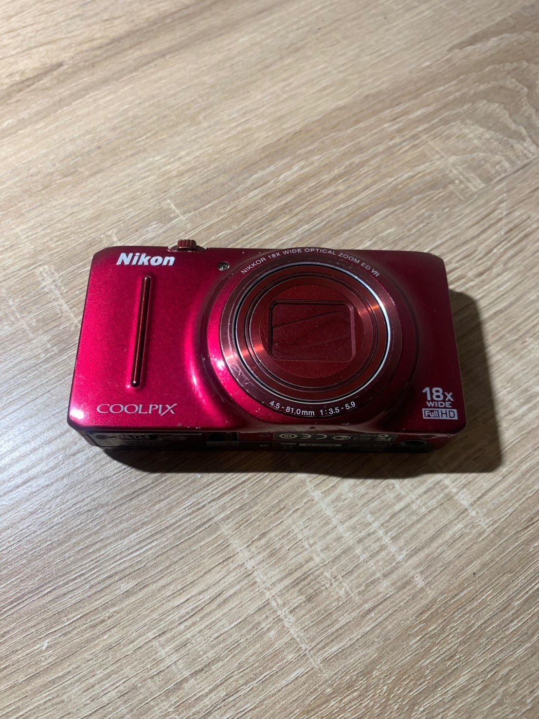 1625 Nikon COOLPIX S9300 ワインレッド 動作確認済み【コ】