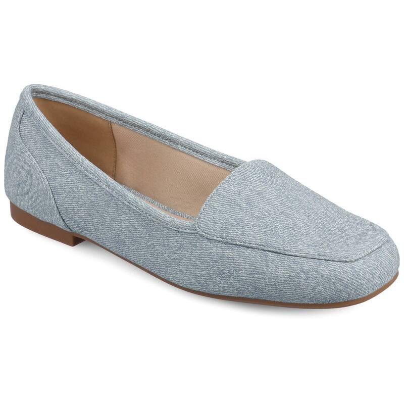 ジャーニー レディース シューズ サンダル Journee Noelia Womensquare Toe Ballet Flats Denim デニム