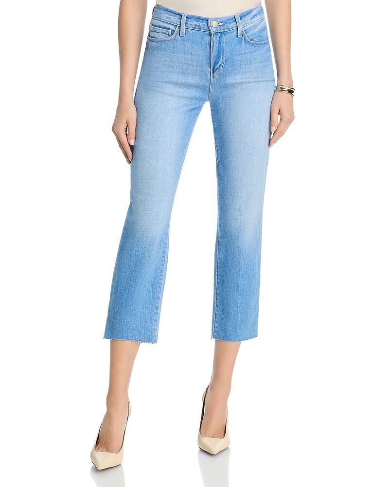 ラジャンス レディース ボトムス デニムパンツ ジーンズ LAGENCE Sada High Rise Slim Crop Jeans in Pacific