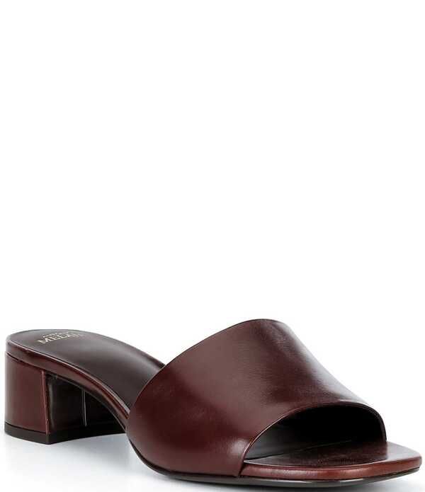 アントニオ メラーニ レディース シューズ サンダル レザー Antonio Melaniya Leather Easy Slip On Dressandal Mules Dark Mahogany