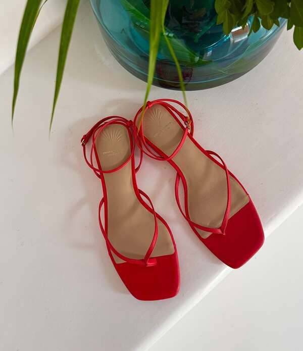 アントニオ メラーニ レディース シューズ サンダル アンクル レザー Antonio Melani x Stephanie Covington Mary Leather Ankle Strap Th