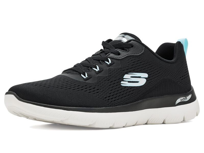 スケッチャーズ レディース シューズ スニーカー SKECHERS Arch Fit Summits BlackLight Blue ブラック