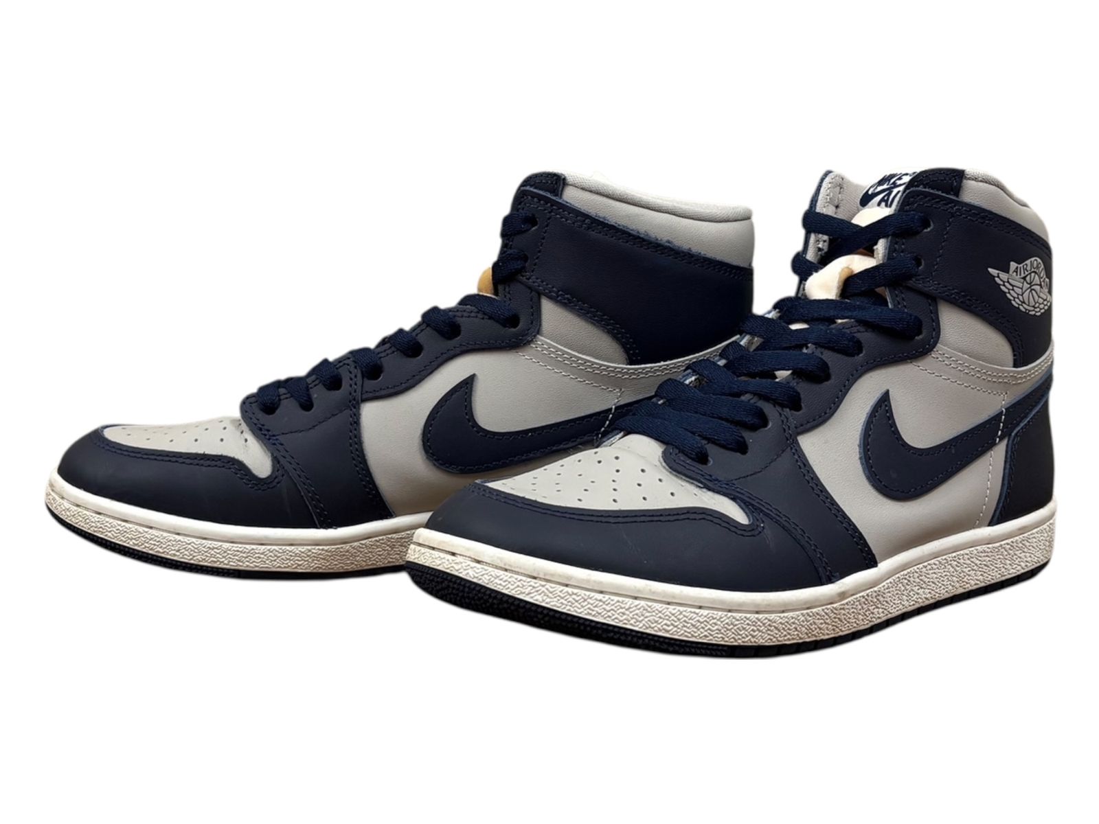 NIKE (ナイキ) Air Jordan 1 High 85 エアジョーダン ハイ ハイカットスニーカー BQ4422-400 27.5cm US9.5 ネイビー×グレー メンズ/078