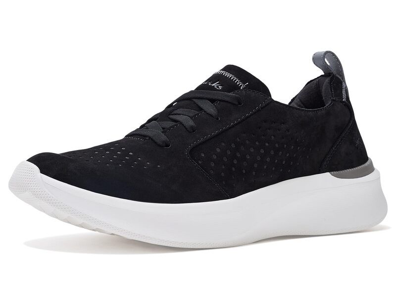 クラークス メンズ シューズ スニーカー Clarksolevana Style Black Nubuck ブラック