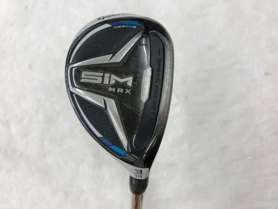 テーラーメイド　SIM MAX　19度　NSプロ MODUS3TOUR 105　Sフレックス　ユーティリティ　中古　ゴルフドゥ！荒川沖店【最短即日発送】