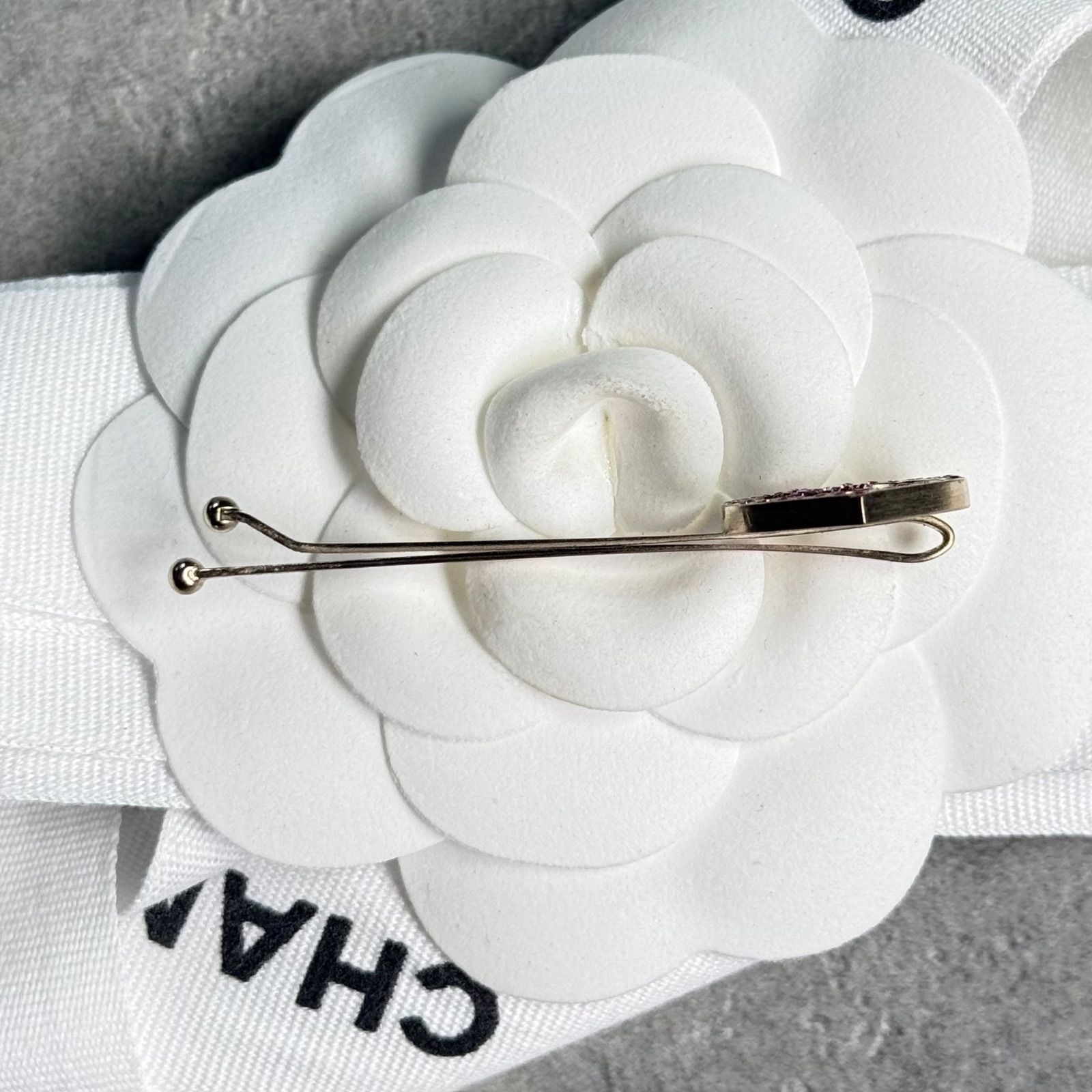 CHANEL シャネル ココマーク ハート ヘアピン スワロフスキー ストーン