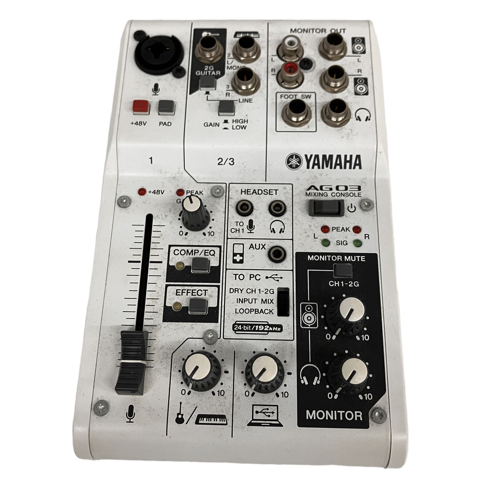YAMAHA AG03 ストリーミング ミキサー オーディオインターフェース ヤマハ 音響機材 中古 S11353431