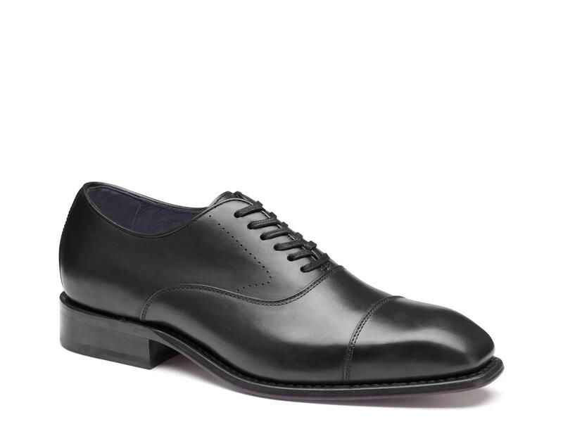 ジョンストンアンドマーフィー メンズ シューズ オックスフォード キャップ Johnston MurphyAshton Cap Toe Oxford Black ブラック