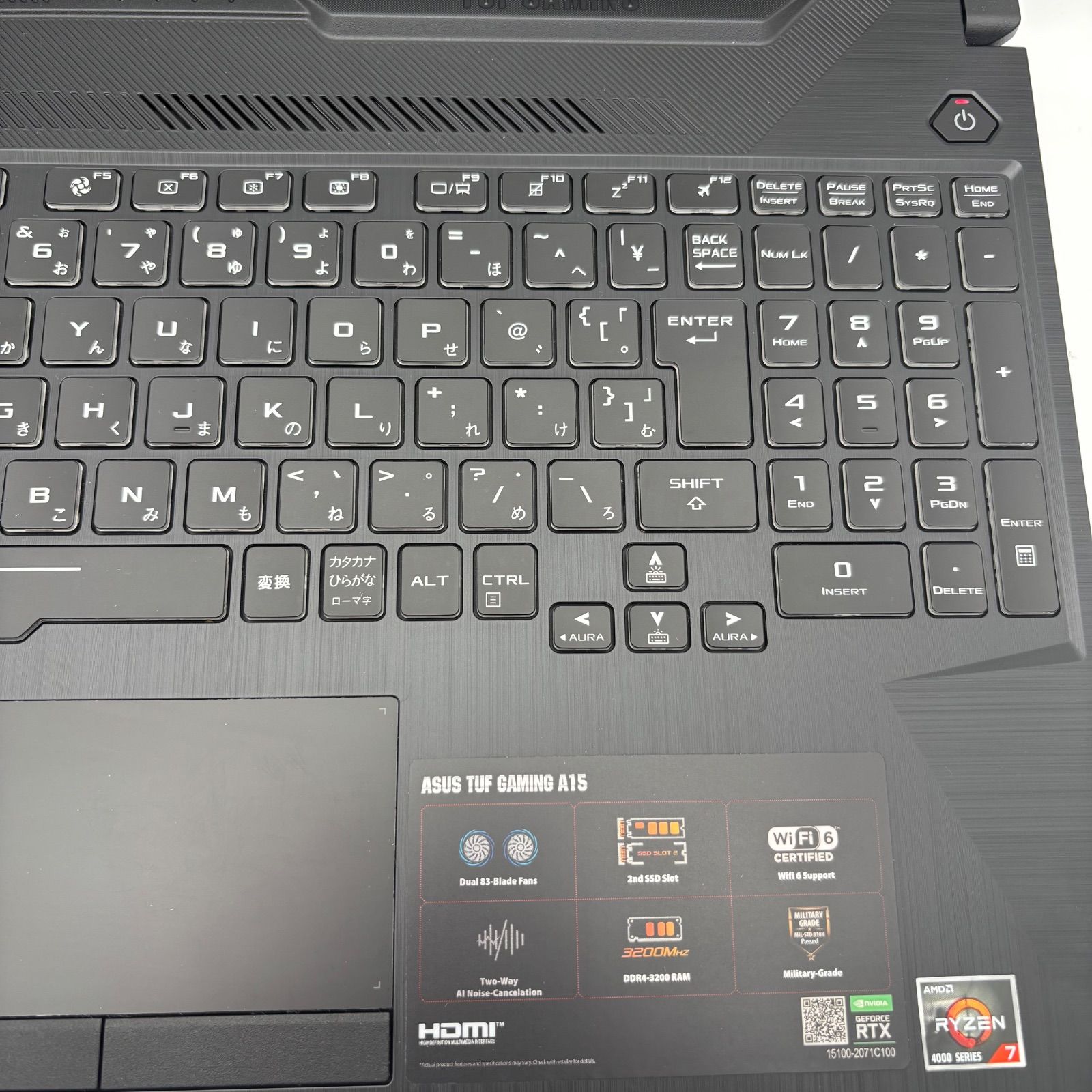 ASUS TUF Gaming A15 RTX3050Ti ゲーミングノート - メルカリ
