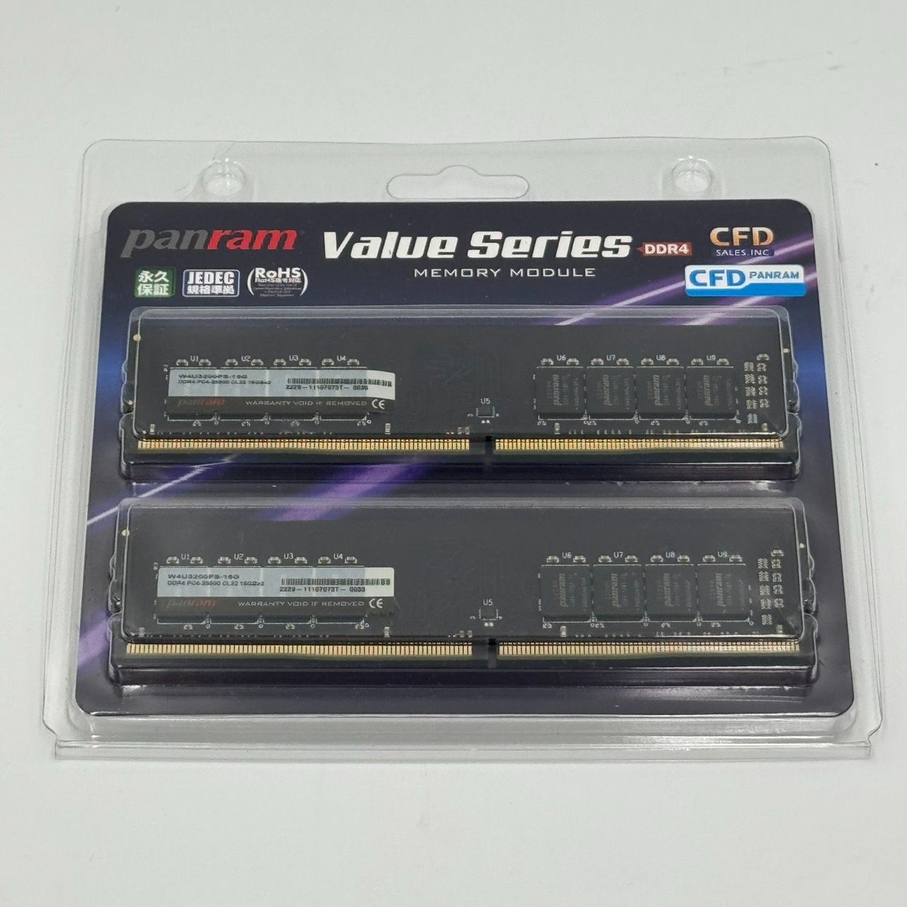 送料無料 CFD DDR4-3200 16GB×2枚 W4U3200PS-16G 動作確認済 Panram