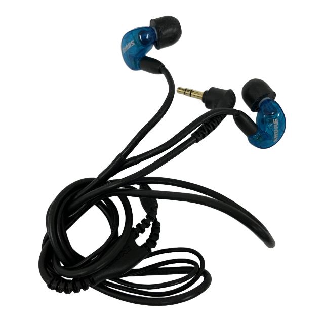SHURE シュア SE215 ブルー プロフェッショナル高遮音性イヤホン 有線 中古 O11354771