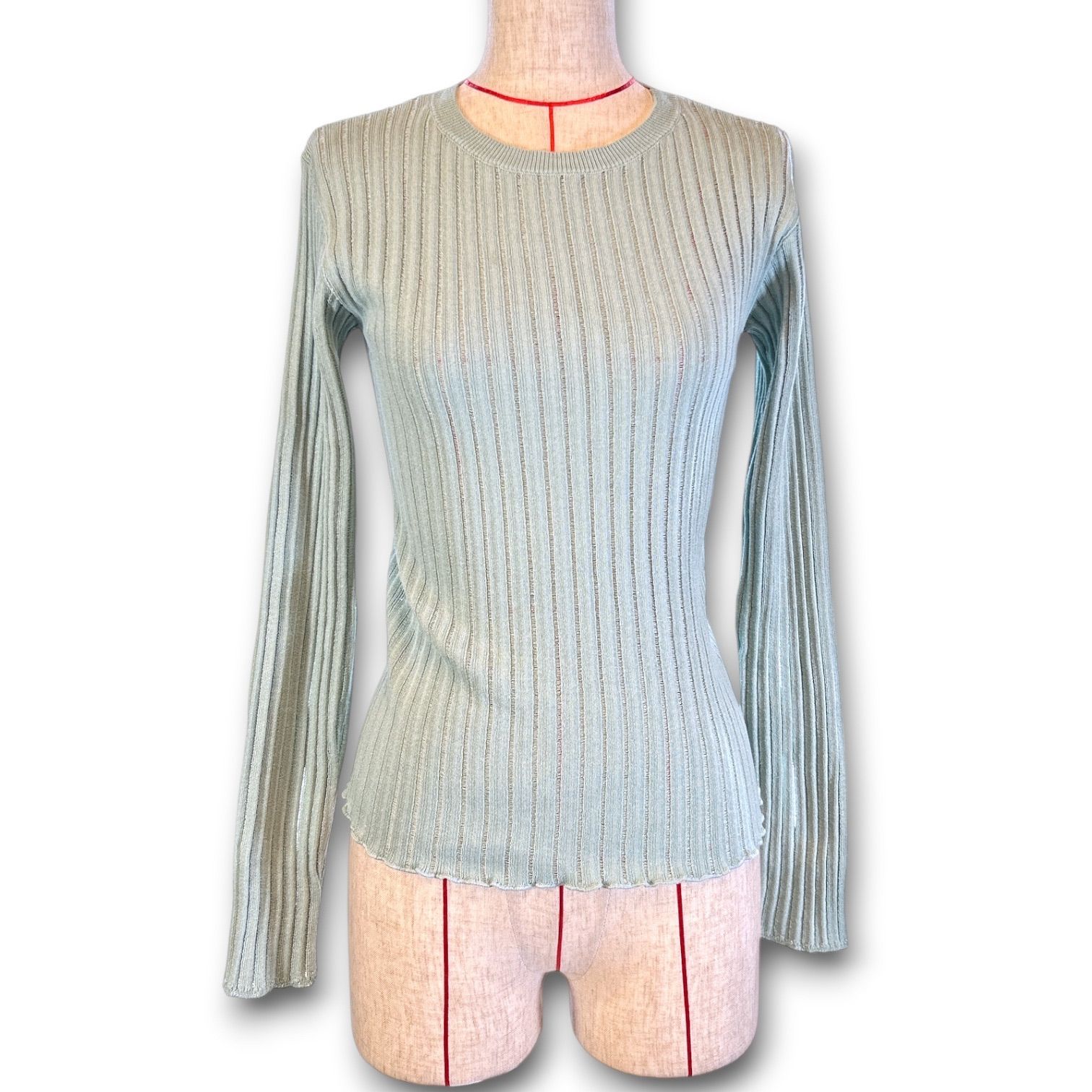 JOSE MOON ジョゼムーン BACK SLIT SHEER KNIT TOPS バックスリット