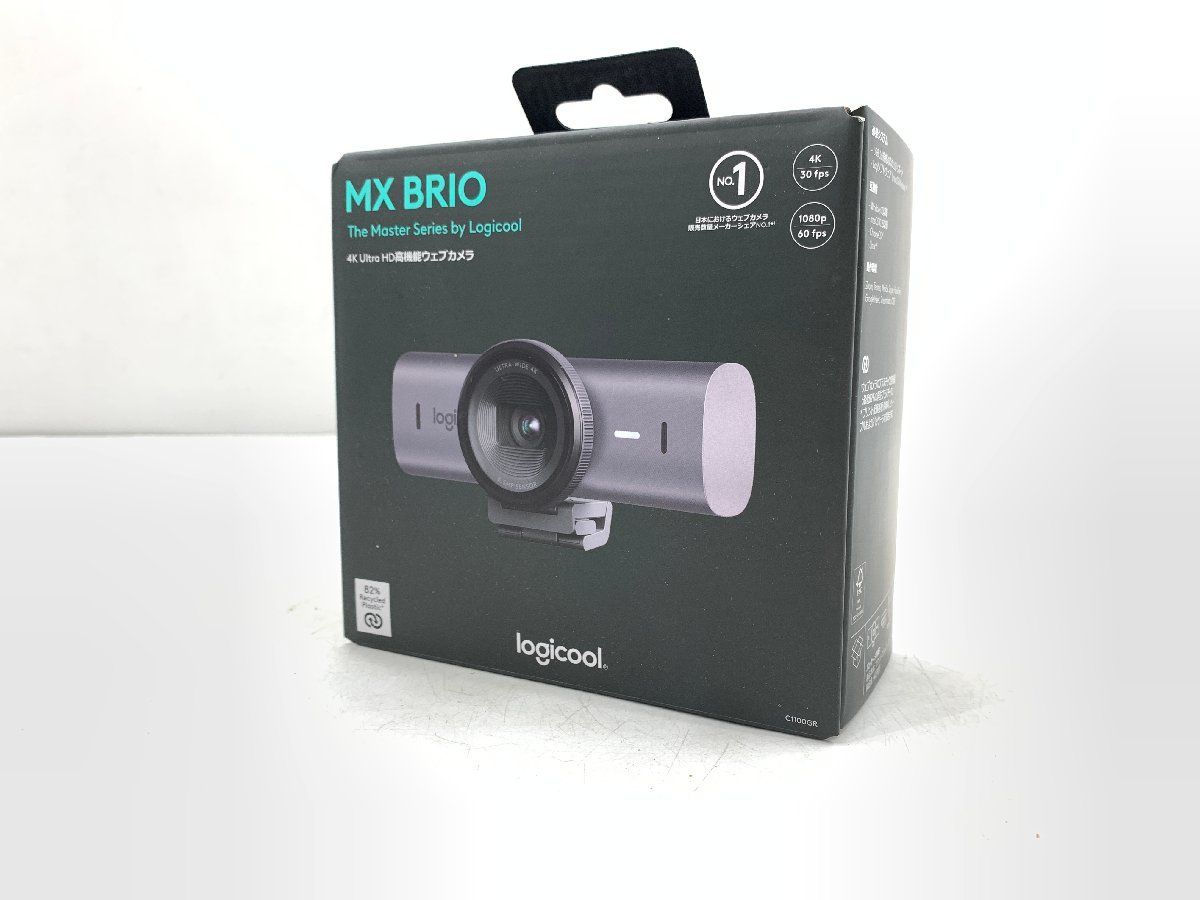 新品未開封 ♪ logicool ロジクール MX BRIO 700 C1100GR 4K Ultra HD 高機能ウェブカメラ WEBカメラ 850万画素 内蔵マイク 5055N