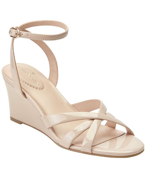 バンドリーノ レディース シューズ サンダル Bandolino Womens Adler Strappy Wedge Dressandals Light Natural Patent