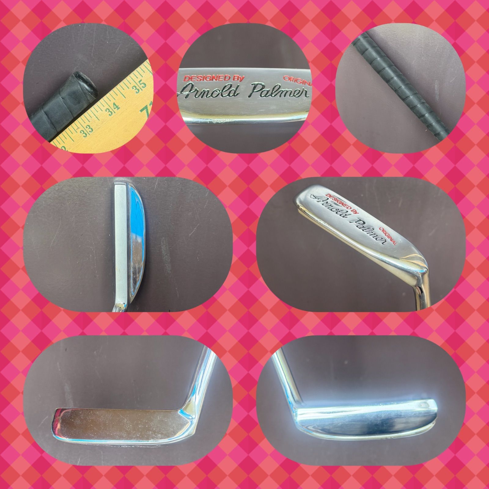 ★送料込み★H-16-06-P030★アーノルドパーマー★34インチ★パター★再入荷★Designed by Arnold Palmer★Original★名器★構えやすくてストロークしやすいパター★オリジナル★ 9,344円