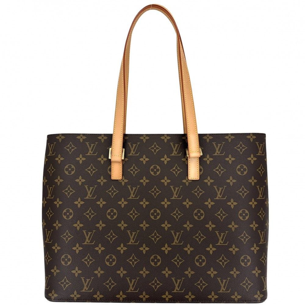 ルイヴィトン トートバッグ レディース モノグラム ルコ ハンドバッグ 肩掛け LOUIS VUITTON M51155 モノグラムキャンバス ブラウン 茶 ゴールド金具【中古品】