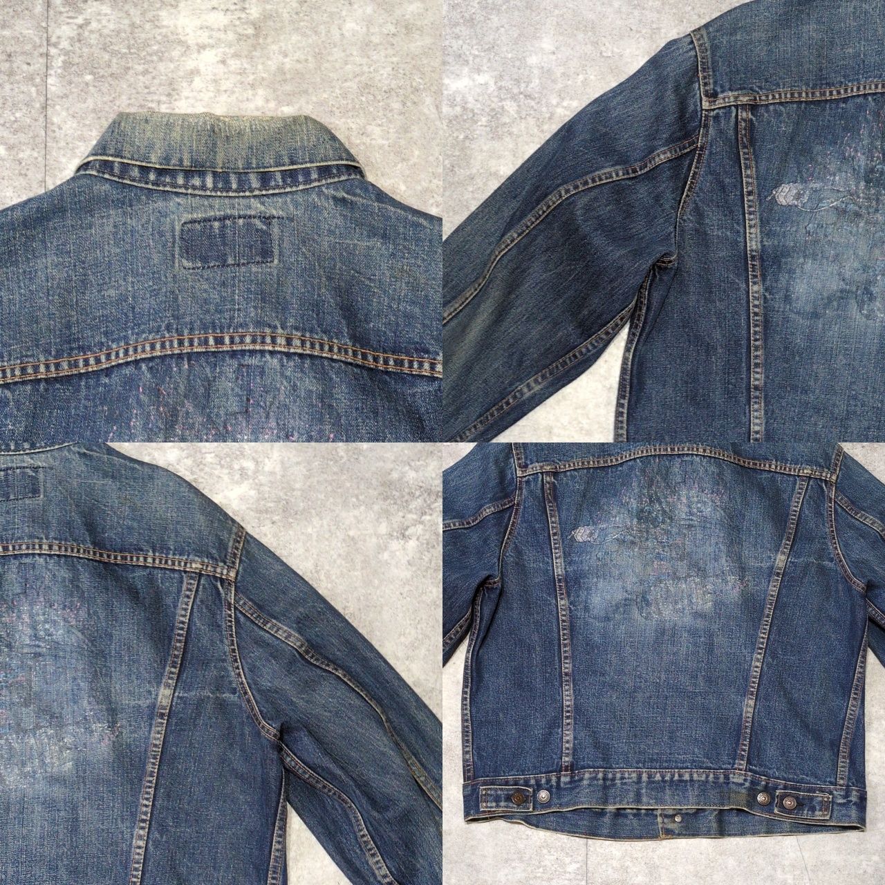 LEVI'S リーバイス デニムジャケット Gジャン バックプリント アメリカ