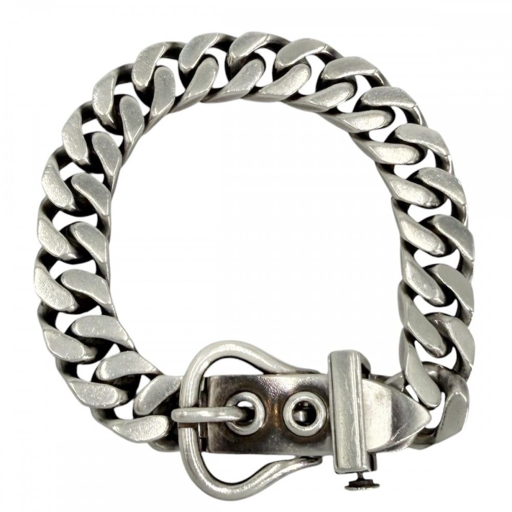 エルメス ブレスレット メンズ ブルックセリエMM ジュエリー アクセサリー アジャスター付き 小物 HERMES シルバー925 約72.4g【中古品】