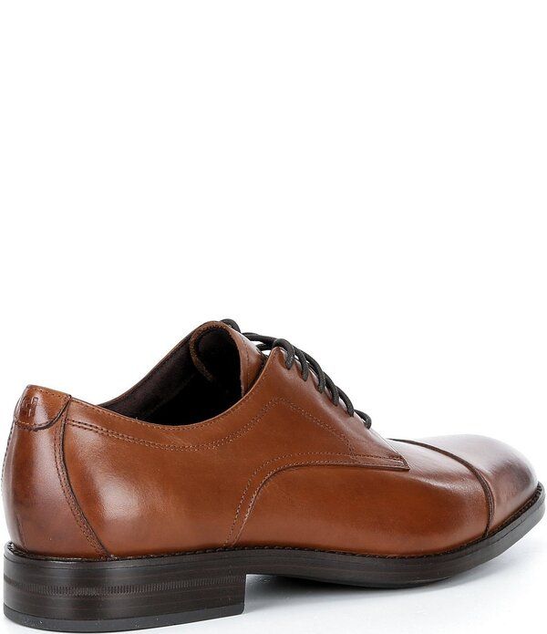 コールハーン メンズ シューズ オックスフォード キャップ レザー Cole Haan Mens Harmon Grand Wateresistant Leather Cap Toe Oxfords