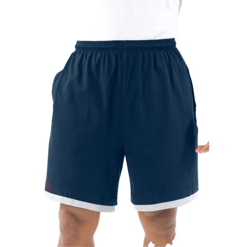 キングサイズ レディース ボトムス ハーフパンツ・ショーツ トール ショートパンツ ダウン ジャージー KingSize Mens Big Tall HangDown Lightweight Jers