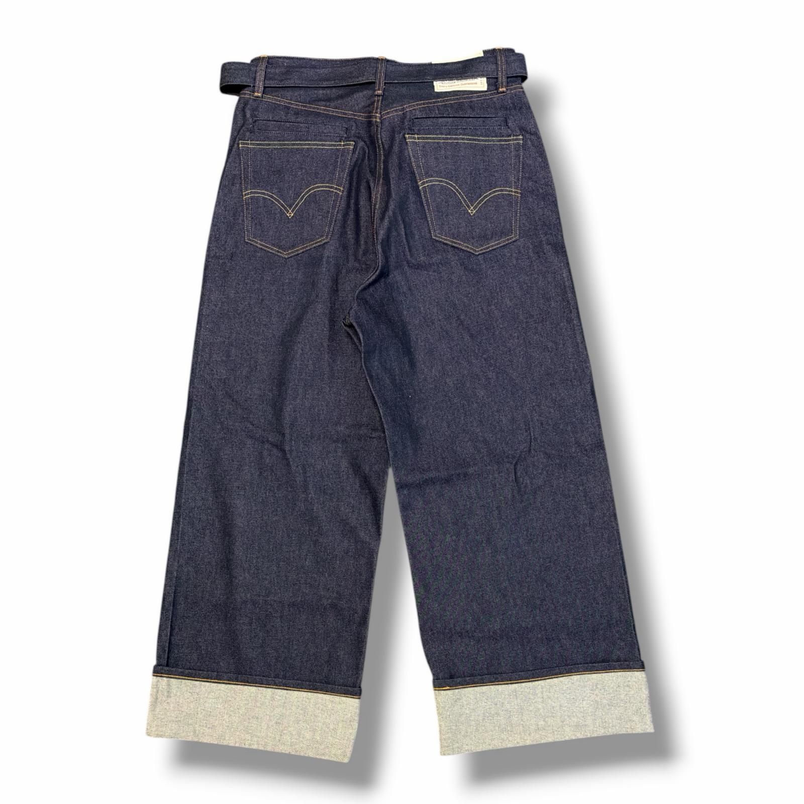 sacai × Levi's Denim Pants ベルテッドワイドデニムパンツ ジーンズ