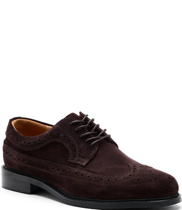 マークノーラン メンズ シューズ オックスフォード スエード Marc Nolan Mens Alistair Suede Longwing Oxfords Chocolate チョコレート