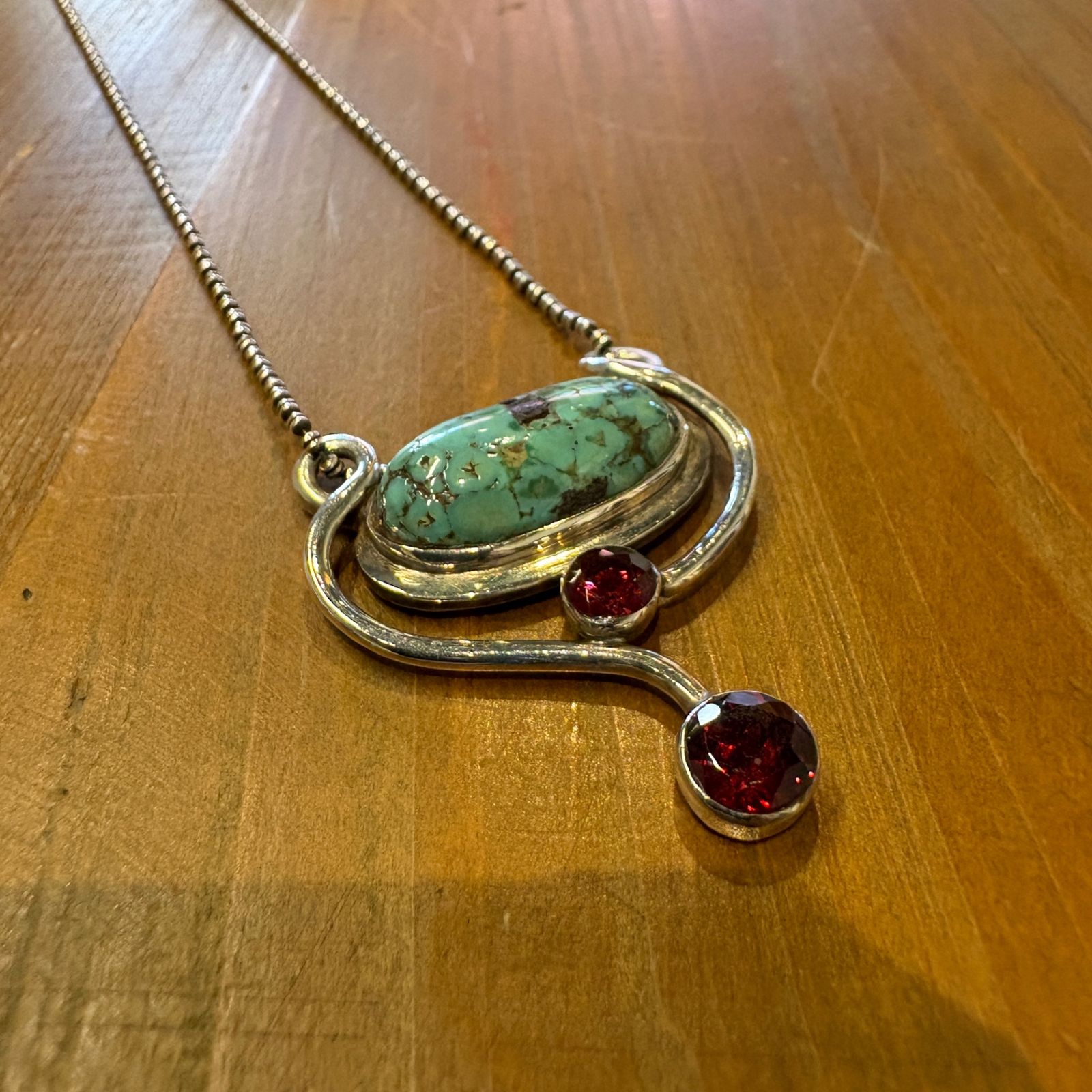 【東あずま店 併売品】 ジェムキングダム GEM KINGDOM silver　シルバー　銀 ネックレス necklace ジュエリー jewelry アクセサリー accessory 天然石 ルビー ターコイズ Ruby turquoise