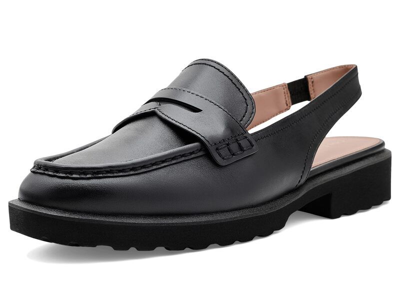 コールハーン レディース シューズ スリッポン・ローファー Cole Haan Gwendolyn Penny Sling Black Leather ブラック