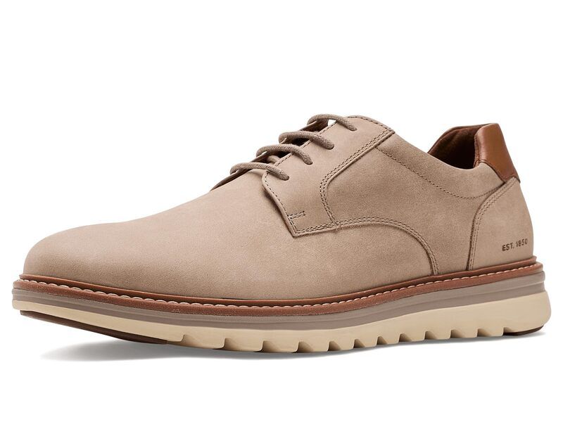 ジョンストンアンドマーフィー メンズ シューズ オックスフォード Johnston Murphy Braxton Plain Toe Taupe Nubuck トープ