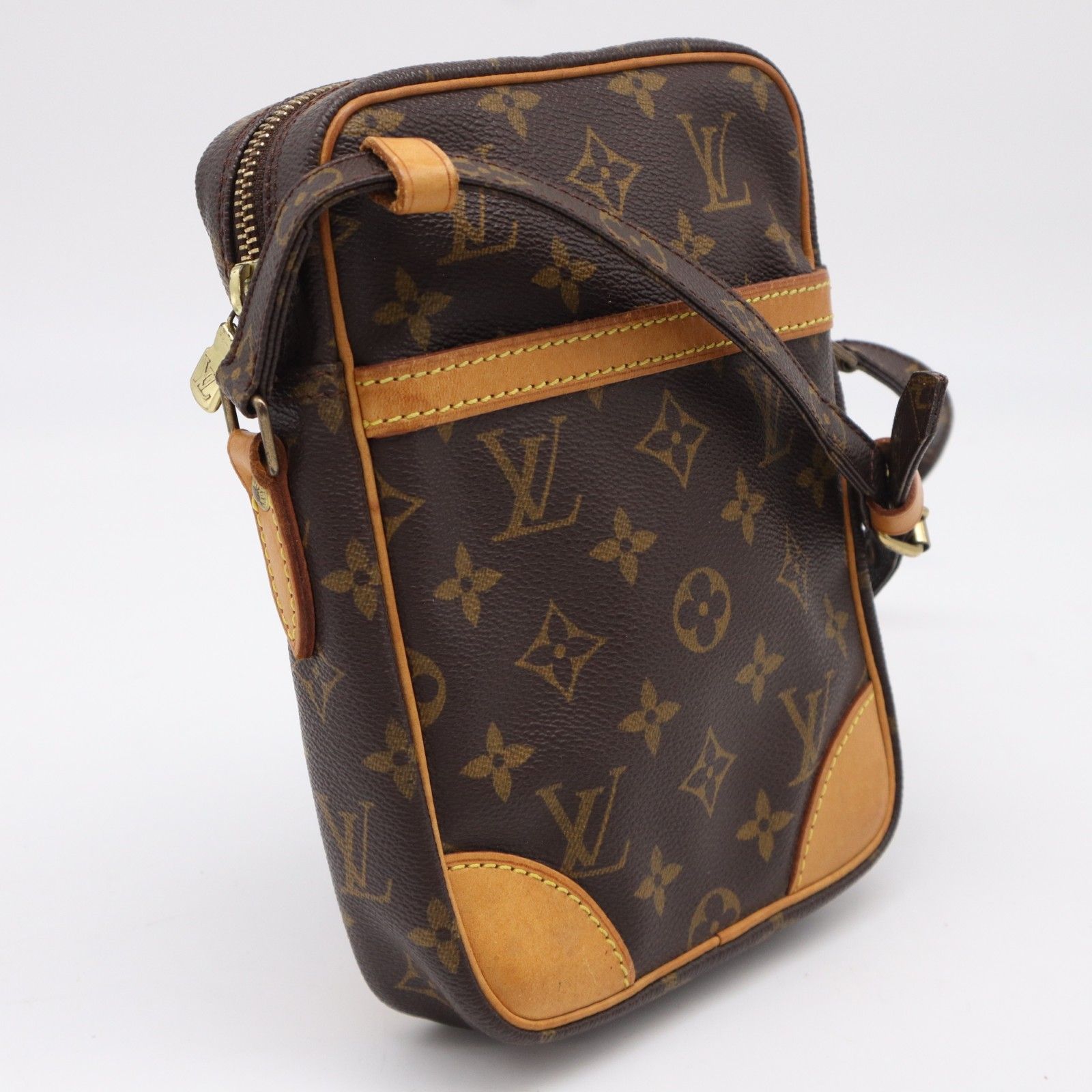 ★3日以内返品可★ LOUIS VUITTON ルイ・ヴィトン モノグラム キャンバス ダヌーブ M45266 ショルダーバッグ ブラウン ベージュ レディース