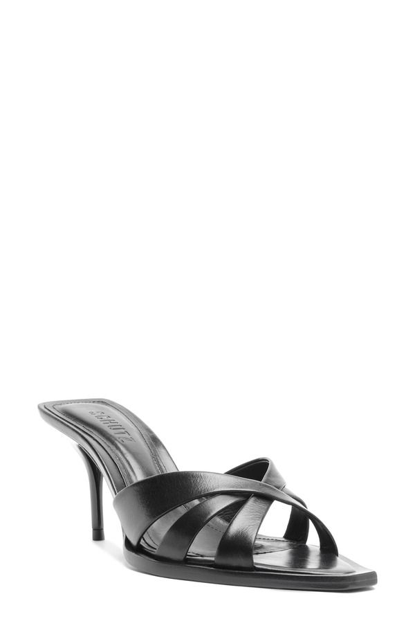 シュッツ レディース シューズ ヒール Schutz Keefa Leaf Mule Black ブラック