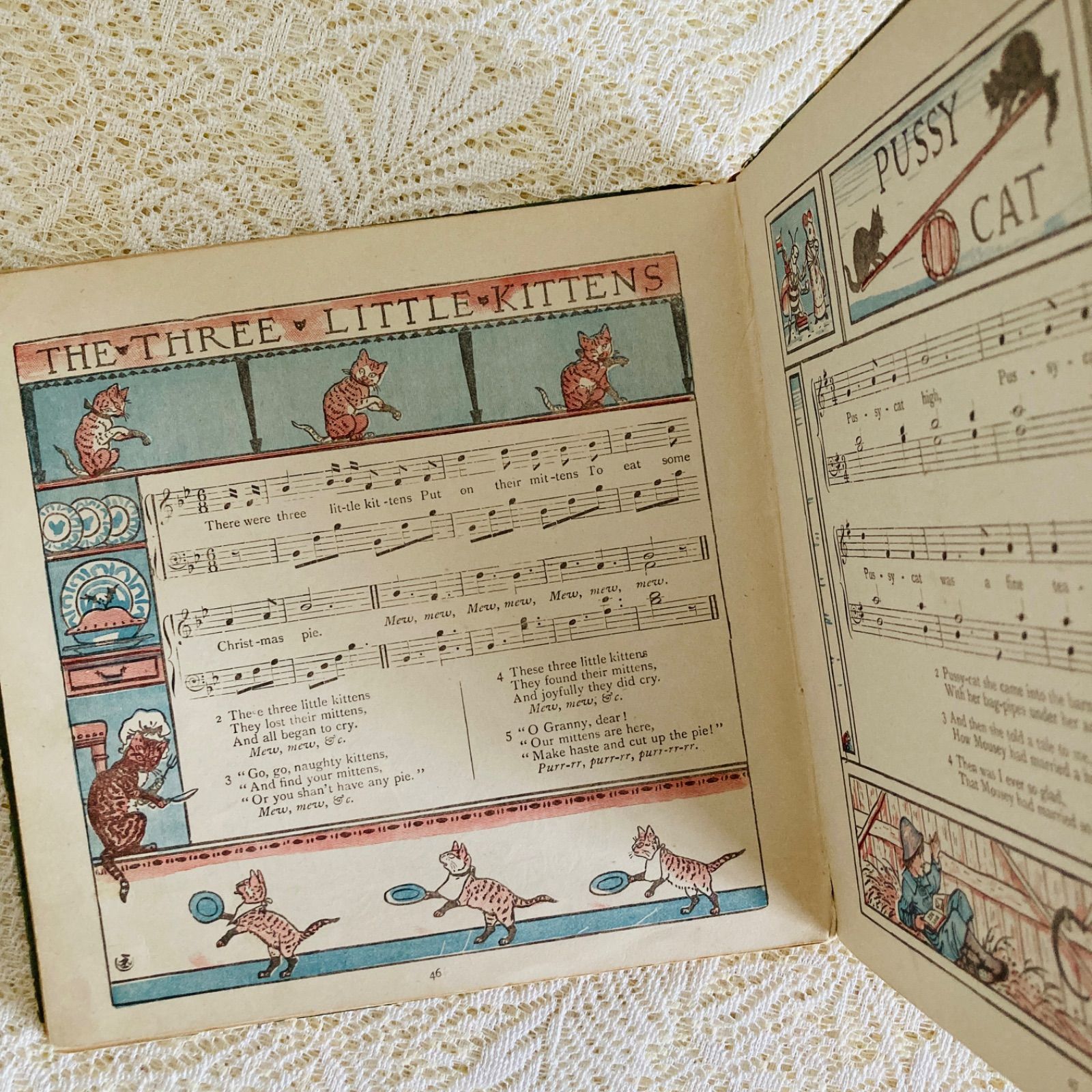 ウォルター・クレイン挿絵のアンティーク楽譜絵本 The Baby's Bouquet