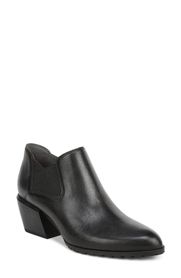 バイオニック レディース シューズ ブーツ・レインブーツ Vionic Bethany Bootie Black Leather ブラック