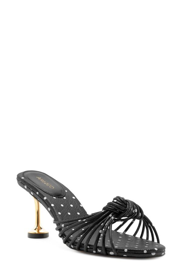 アレッツォ レディース シューズ ヒール サンダル Arezzo Marley Strappy Sandal Black ブラック