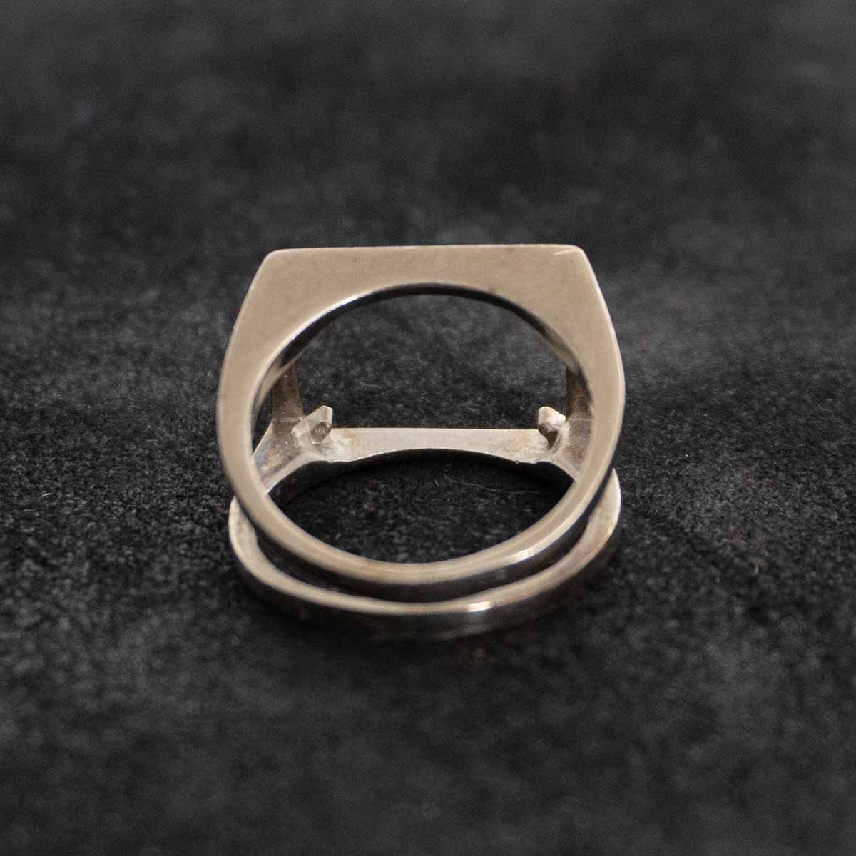 20SS】Maison Margiela【Cut Out Square Ring】17号 シルバー925