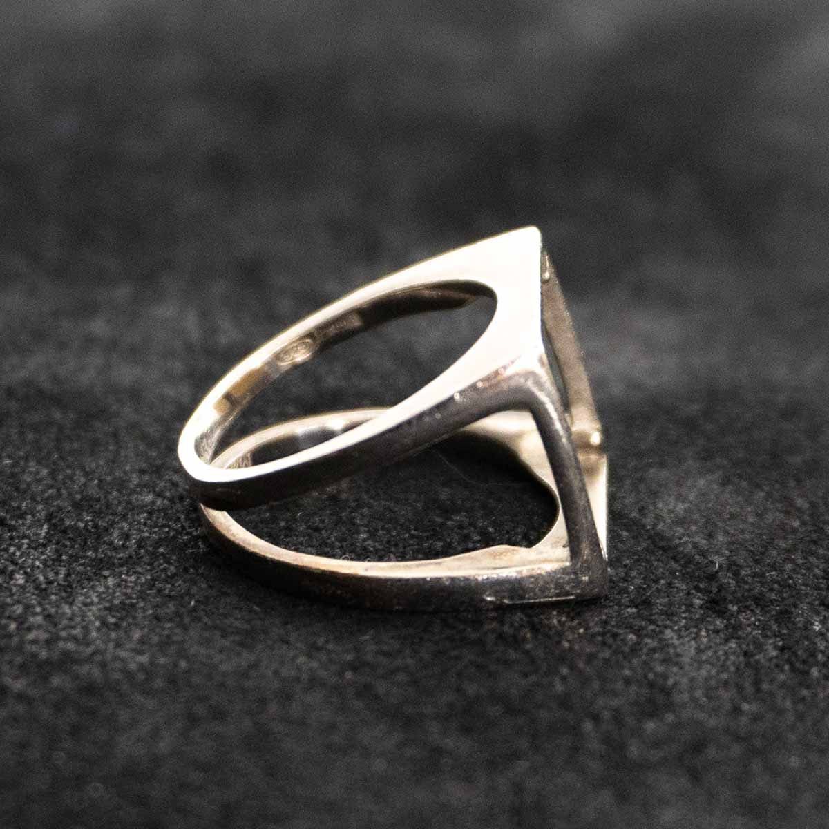 20SS】Maison Margiela【Cut Out Square Ring】17号 シルバー925