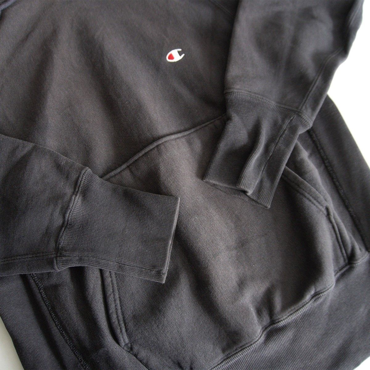 90s】CHAMPION【REVERSE WEAVE リバースウィーブ パーカー】M ブラック