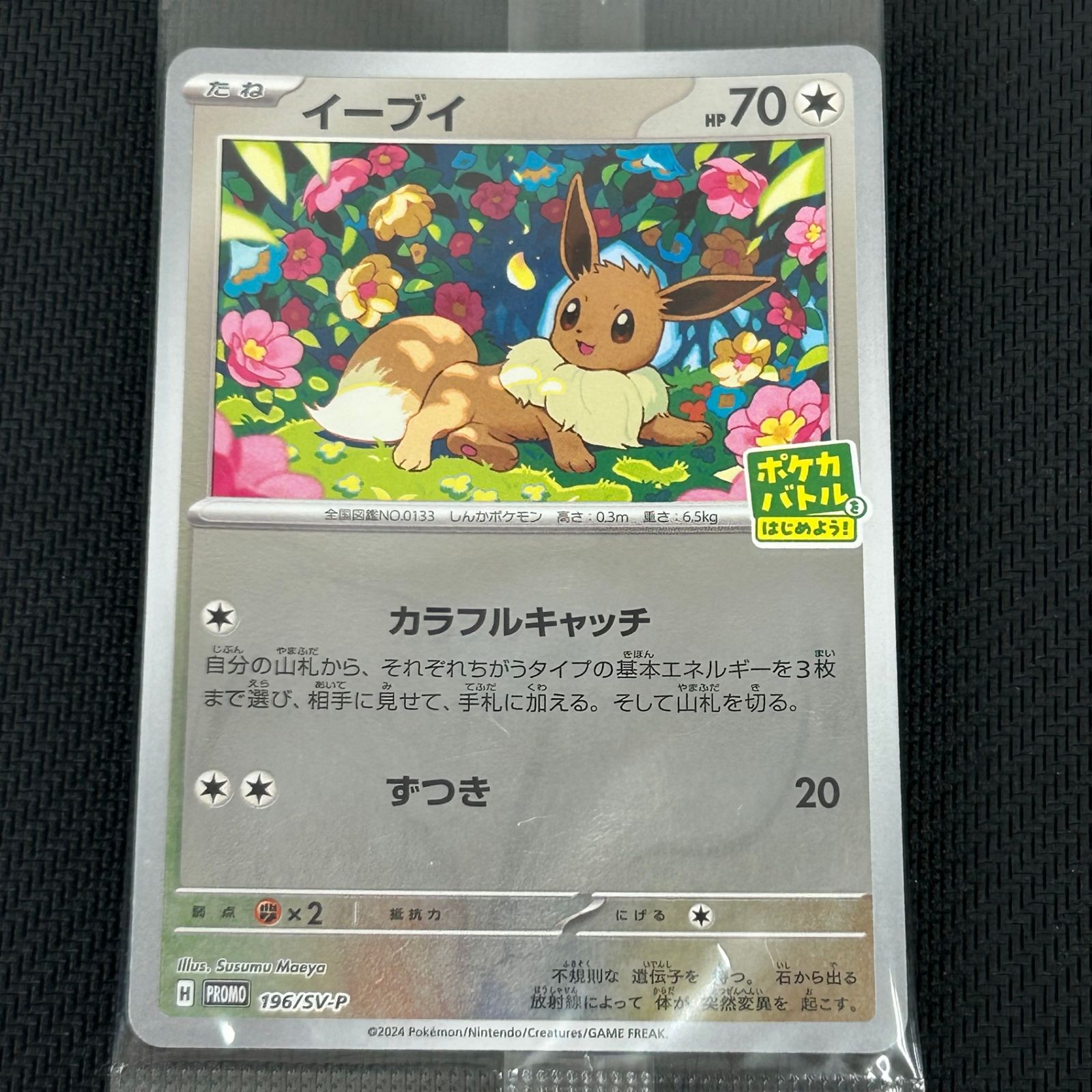 ポケカ イーブイ PROMO プロモ 196/SV-P ポケカバトルをはじめよう