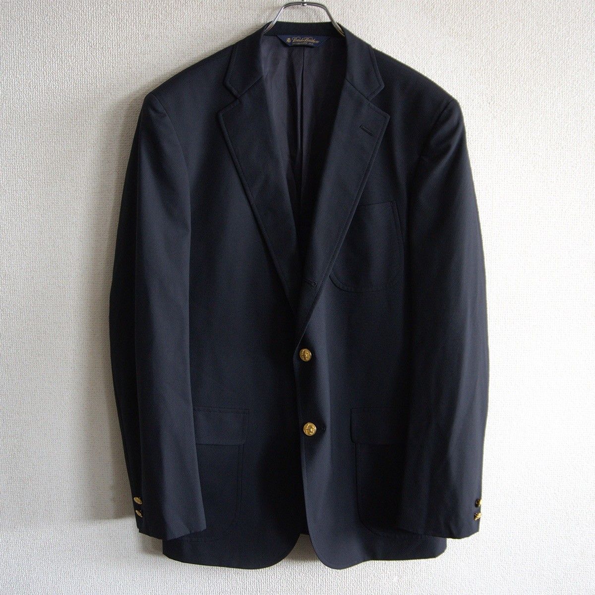 最高級品】BROOKS BROTHERS【テーラードジャケット /紺ブレ】39REG 金 